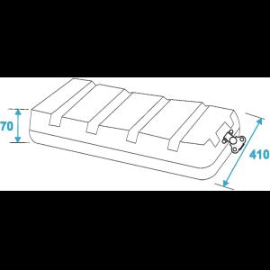 ROADINGER Plastic-Rack KR-19, 8U, DD, black