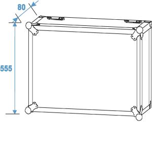 ROADINGER Rack Profi 10U 45cm with wheels