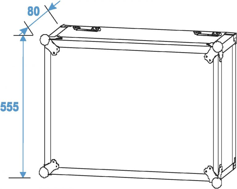 ROADINGER Rack Profi 10U 45cm with wheels