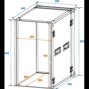 ROADINGER Rack Profi 18U 45cm