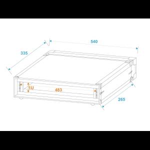 ROADINGER Rack Profi 1U 25cm