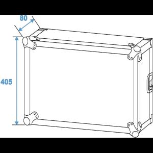 ROADINGER Rack Profi 8U 45cm with wheels