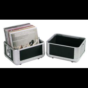 ROADINGER Record Case ALU 50/50, rounded, bk