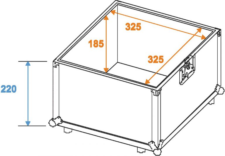 ROADINGER Record Case Pro ALU 50/50, 100LPs