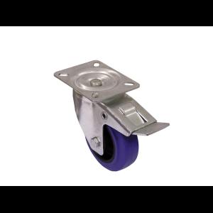 ROADINGER Swivel Castor 100mm blue with brake