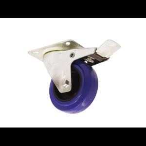 ROADINGER Swivel Castor 100mm blue with brake