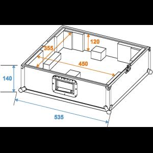 ROADINGER Turntable Case Tour Pro black -B-