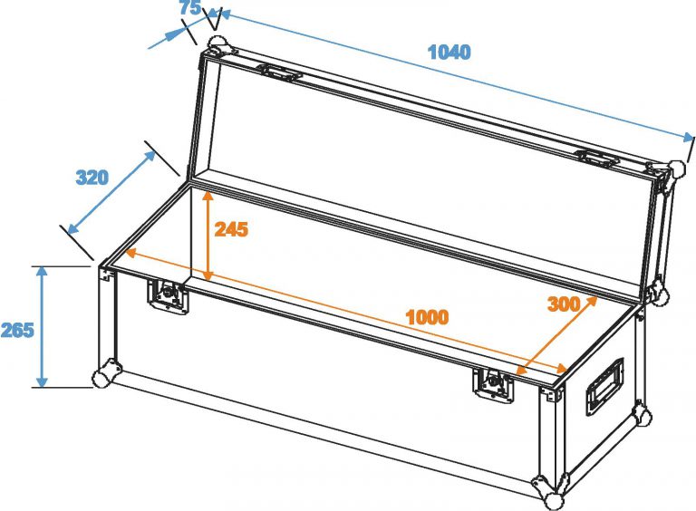 ROADINGER Universal Case Pro 100x30x30cm