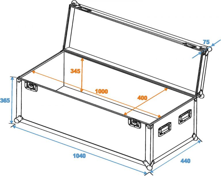 ROADINGER Universal Case Pro 100x40x40cm