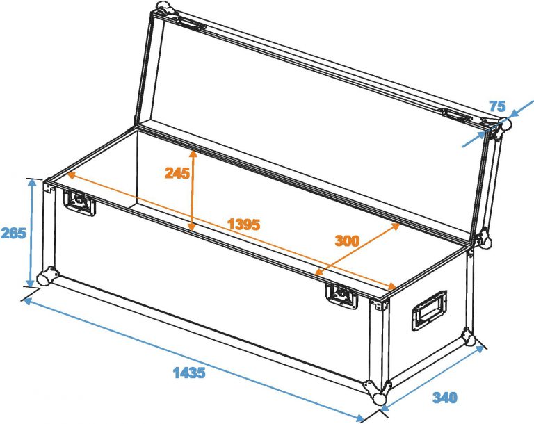 ROADINGER Universal Case Pro 140x30x30cm