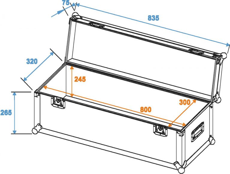 ROADINGER Universal Case Pro 80x30x30cm