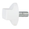 Rotary knob M10x20 (dritto) - bianco