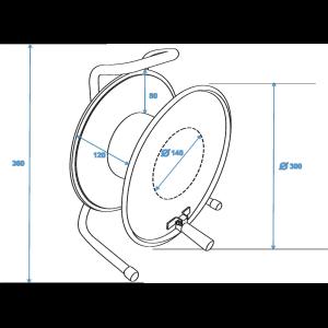 SCHILL Cable Drum HT300.SO A=300/C=125