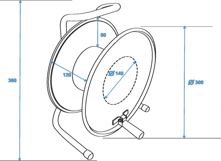 SCHILL Cable Drum HT300.SO A=300/C=125