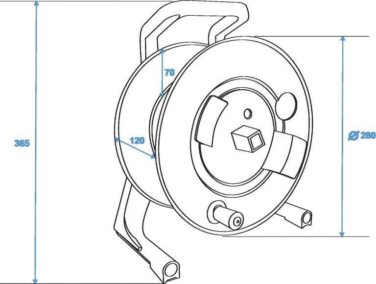 SCHILL Cable Drum IT266.RM A=280/C=11