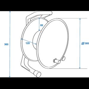 SCHILL Cable Drum IT300.SO A=305/C=125