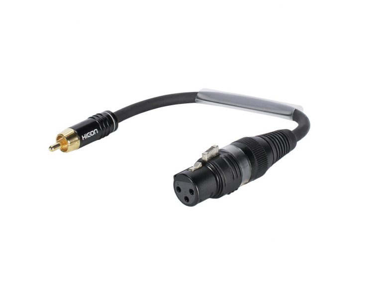 SOMMER CABLE Adaptercable XLR(F)/RCA(M) 0.15m bk