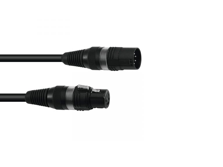 SOMMER CABLE DMX cable XLR 5pin 1.5m bk Hicon