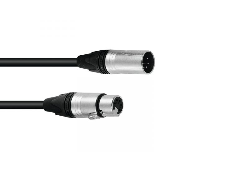 SOMMER CABLE DMX cable XLR 5pin 1.5m bk Neutrik