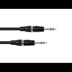 SOMMER CABLE Jack cable 6.3 stereo 0.25m bk Hicon