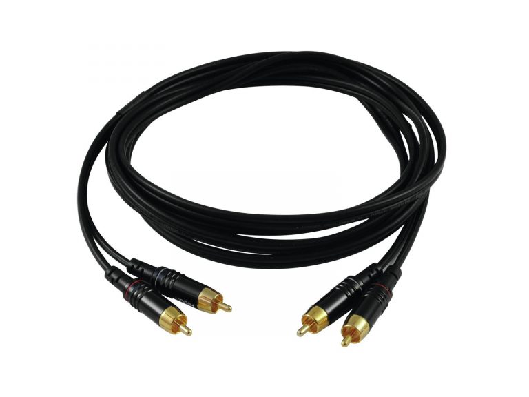 SOMMER CABLE RCA cable 2x2 1m bk Hicon