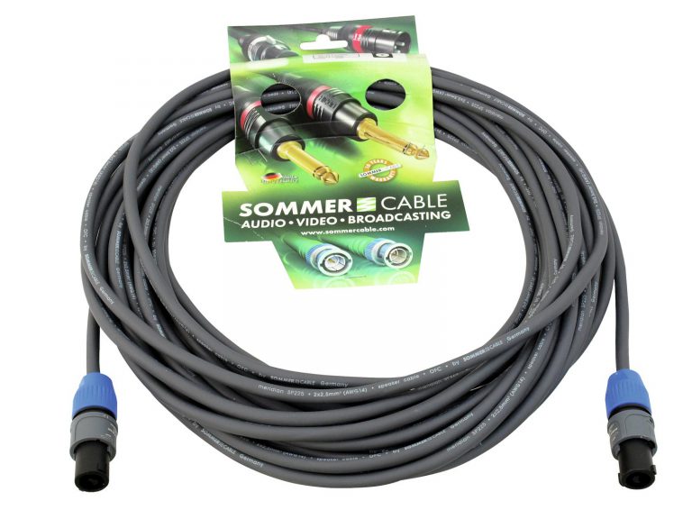 SOMMER CABLE Speaker cable Speakon 4x2.5 20m bk