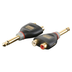 XGA41 - Jack/M mono > 2 x RCA/F Inclusi 2 resistori da 10 kilo-Ohm