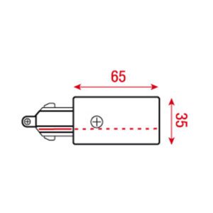 1-Phase Feed-In Connector Bianco (RAL9003)