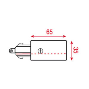 1-Phase Feed-In Connector Nero (RAL9004)