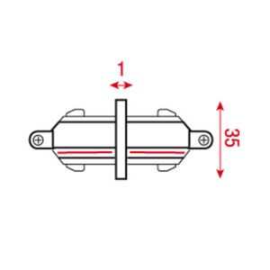 1-Phase Straight Connector Bianco (RAL9003)