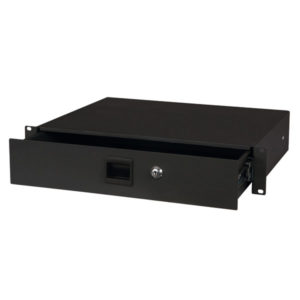 19 Inch Drawer with keylock 2U (483 x 350 x 88 mm, LxPxA)/6,7 kg