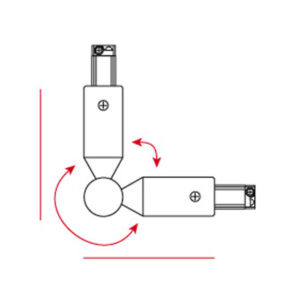 3-Phase Corner Connector Bianco (RAL9003)