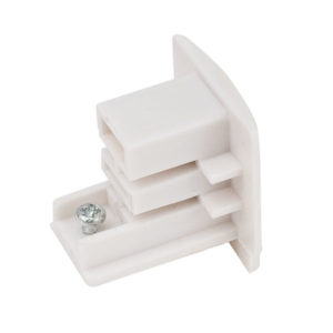 3-Phase End Cap Bianco (RAL9003)