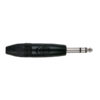 6.3mm Jack X-type Stereo with black endcap Alloggiamento nero