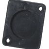 ACCESSORY Universal XLR Blanking Plate, black plast