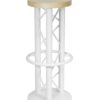 ALUTRUSS Bar Stool with Ground Plate white