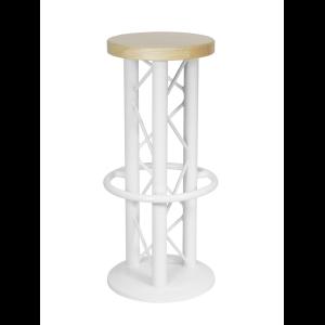 ALUTRUSS Bar Stool with Ground Plate white