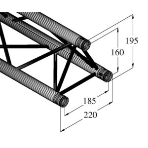 ALUTRUSS DECOLOCK DQ3-200 3-Way Cross Beam