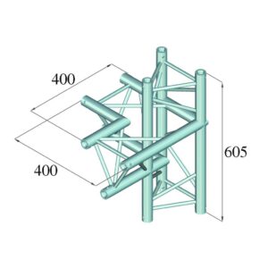 ALUTRUSS DECOLOCK DQ3-PAC44 4-Way Corner left