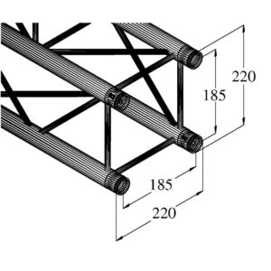 ALUTRUSS DECOLOCK DQ4-2500 4-Way Cross Beam