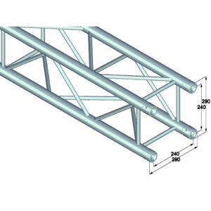 ALUTRUSS QUADLOCK 6082-1500 4-Way Cross Beam