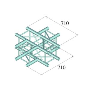 ALUTRUSS QUADLOCK 6082C-41 4-Way Cross Piece