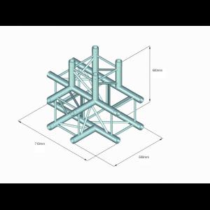 ALUTRUSS QUADLOCK 6082T-42 4-Way T-Piece