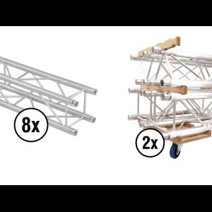 ALUTRUSS Set QUADLOCK QL-ET34-2000 + Truss transport board