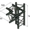 ALUTRUSS TRILOCK S-PAC-45 4-Way Piece / right