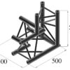 ALUTRUSS TRILOCK S-PAL-33 3-Way Corner / right