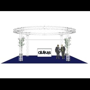 ALUTRUSS Truss set QUADLOCK 6082 circle 6.6x3.5m