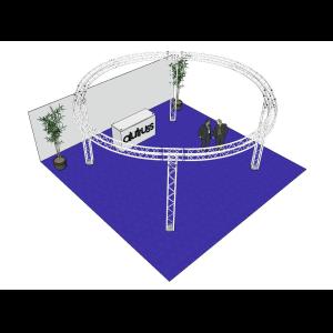 ALUTRUSS Truss set QUADLOCK 6082 circle 6.6x3.5m