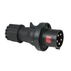 CEE 125A 400V 5p Plug Male Nero, IP67