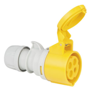 CEE 16A 110V 4p Plug Female Giallo, IP44